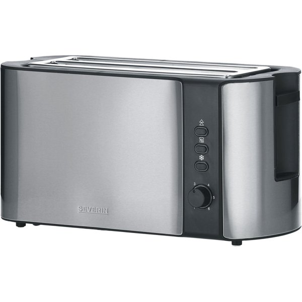 Grille-pain grande tranche automatique AT 2590 Severin; 38x18x19 cm (lxPxH); inox/noir