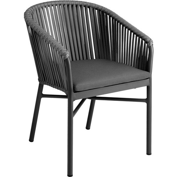 2x VEGA Chaise d'extérieur Esperia; 58x60x82 cm (lxPxH); anthracite; 2 pièce(s) / Lot
