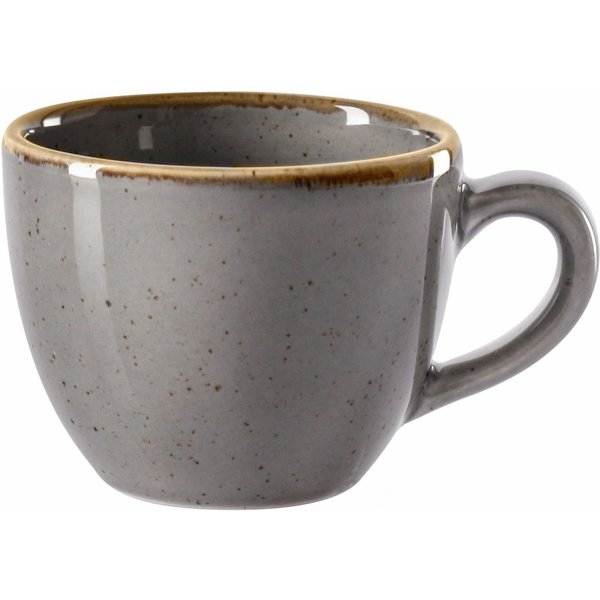 6x VEGA Tazzina caffè Sidina; 80 ml, 6.5x5 cm (ØxH); grigio; rotonda; 6 pz. / Pacco