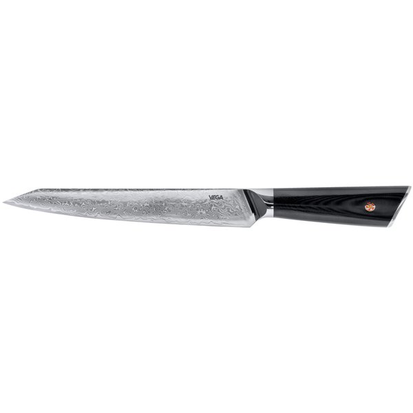 VEGA Coltello trinciante Aurora; lunghezza lama 20 cm, 33.5 cm (L); nero
