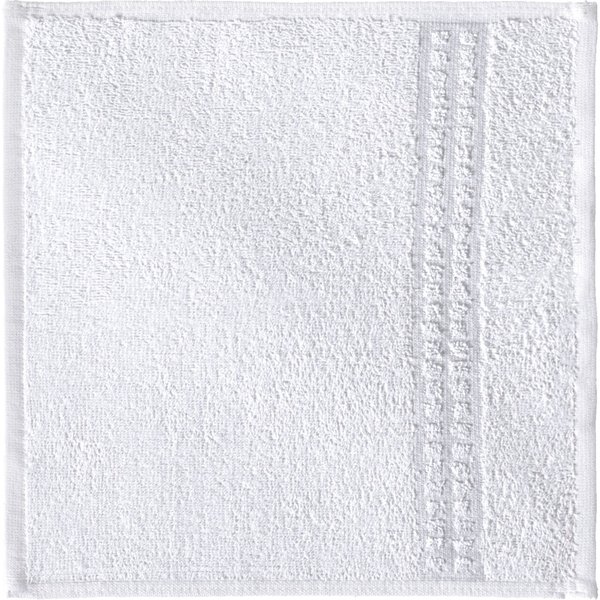10x PULSIVA Asciugamano ospite Paros; 30x30 cm (LxL); bianco; 10 pz. / Pacco