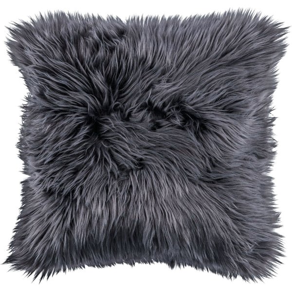 ERWIN M. Housse de coussin Bergen ; 40x40 cm (lxL); anthracite; carré(e)