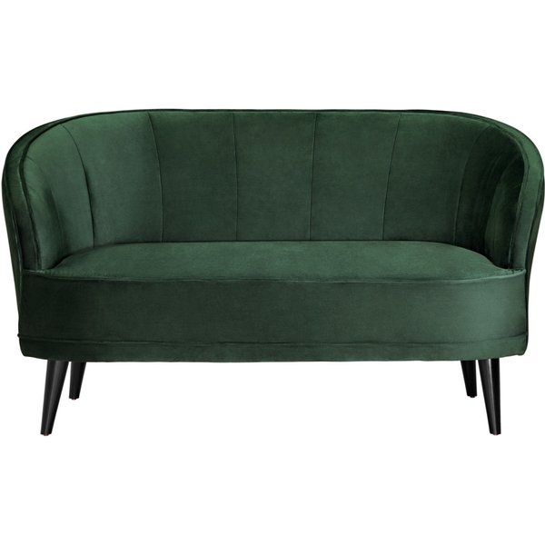 Canapé Garbo VEGA; 150x75x84 cm (lxPxH); Assise vert sapin, Structure noir