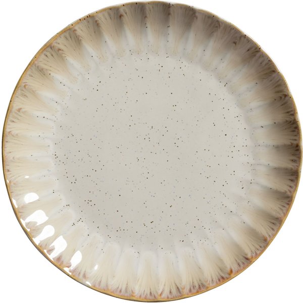 4x VEGA Assiette Flora plate; 26.6x3.1 cm (ØxH); rose/beige; rond(e); 4 pièce(s) / Lot