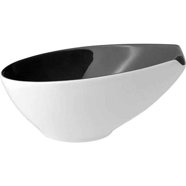 4x VEGA Saladier Bilbao ovale; 0.47 l, 17x15x8.2 cm (LxlxH); anthracite; ovale; 4 pièce(s) / Lot
