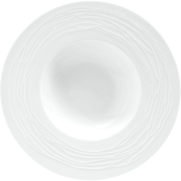 6x VEGA Piatto Rilievo fondo; 260 ml, 23x4.3 cm (ØxH); bianco; rotonda; 6 pz. / Pacco