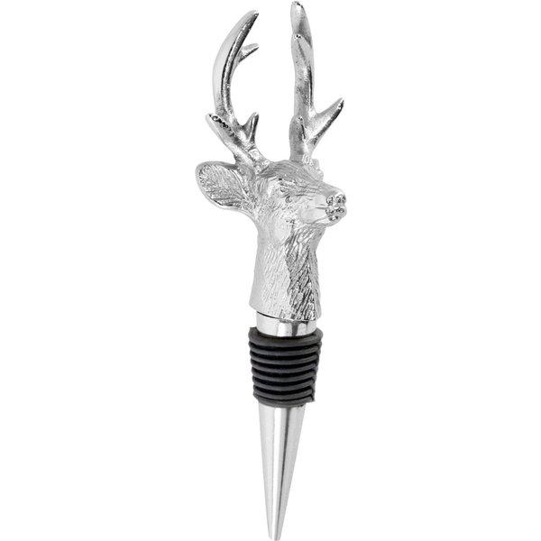 2x VEGA Tappo bottiglia decorato Lauris; 5.75x14.75 cm (LxH); argento; 2 pz. / Pacco