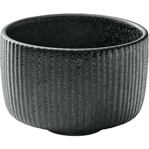 6x Playground Tazza Nara bassa con rilievo; 300 ml, 9.7x6.7 cm (ØxH); nero; 6 pz. / Pacco