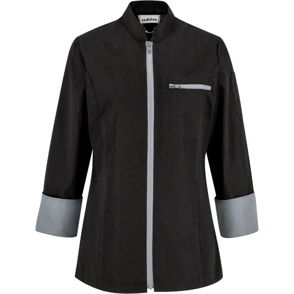 PULSIVA Veste de cuisine femme Lorenzo; Taille 36; noir