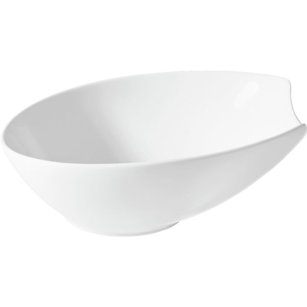 2x VEGA Ciotola Contrast ovale; 1300 ml, 24x20.5x10 cm (LxLxH); bianco; ovale; 2 pz. / Pacco