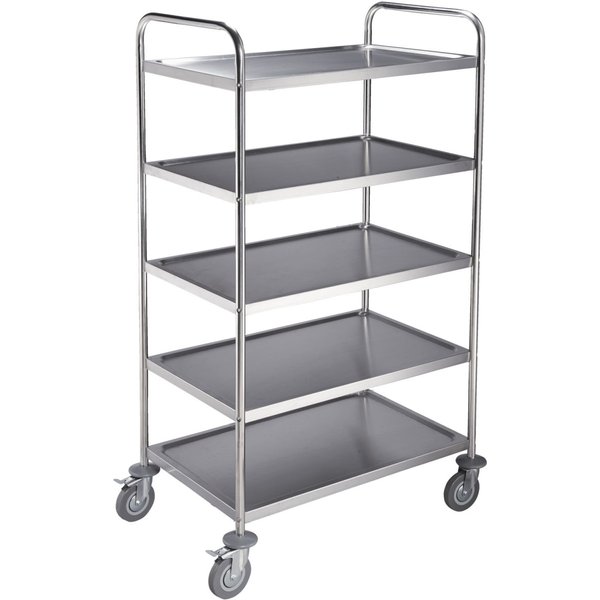 PULSIVA Chariot de service Basic; 85x53x156 cm (lxPxH); argenté