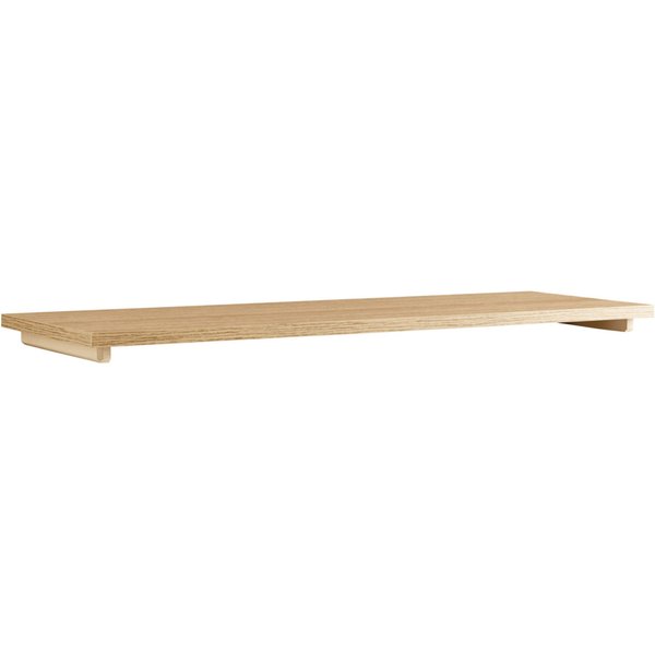 Ripiano Diviso II. VEGA; 25x3.6x80 cm (LxHxP); quercia
