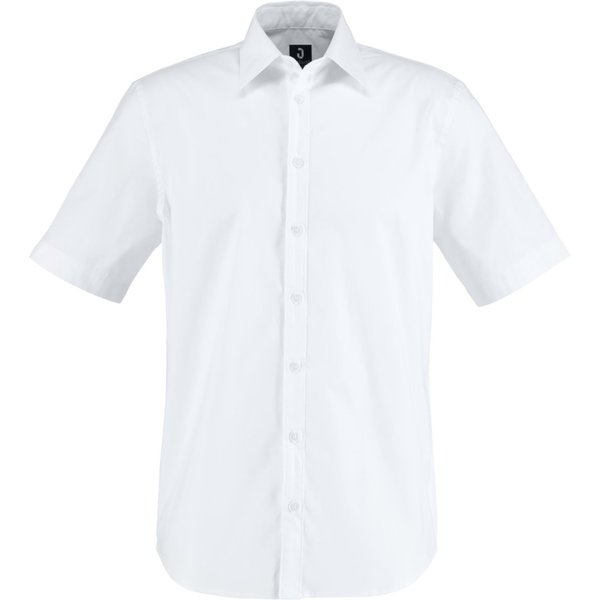 JOBELINE Chemise homme Porter manches courtes; Taille 41/42; blanc