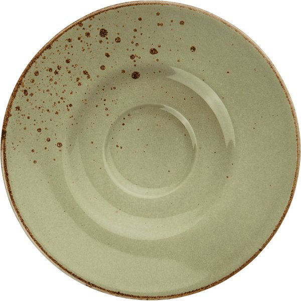 6x VEGA Piattino per tazza cappuccino Palana; 16.5 cm (Ø); verde lime; rotonda; 6 pz. / Pacco