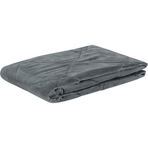 Chemin de lit Veludia ERWIN M.; 65x135 cm (lxL); gris foncé; rectangulaire