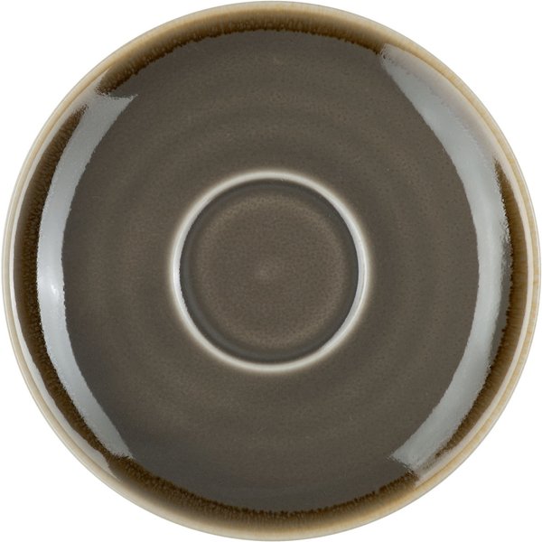 6x PULSIVA Piattino tazza cappuccino Glaze 2.0; 14.2 cm (Ø); grigio; rotonda; 6 pz. / Pacco