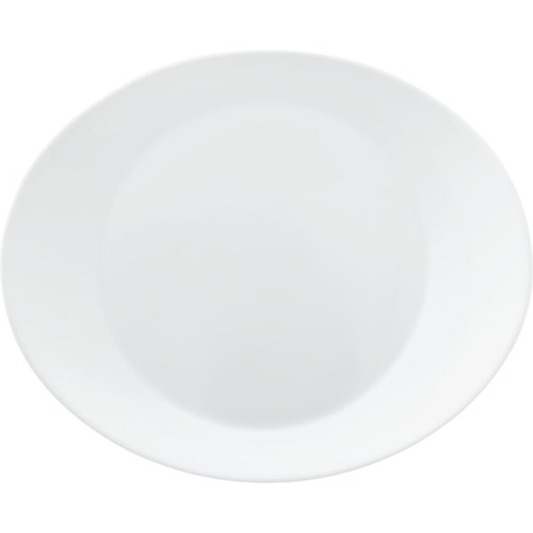 Piatto Prometeo piano Bormioli Rocco; 32x26x3.2 cm (LxLxH); bianco; ovale; 12 pz. / Pacco