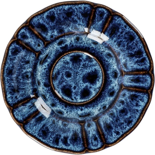 6x VEGA Sous-tasse café expresso Amelina; 12 cm (Ø); bleu; rond(e); 6 pièce(s) / Lot