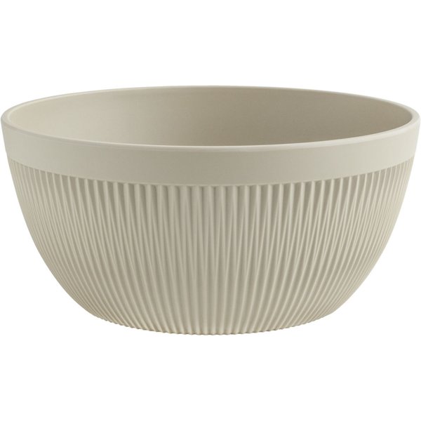 VEGA Ciotola Kanas rotondo, con rilievo; 2700 ml, 23x10.5 cm (ØxH); beige; rotonda