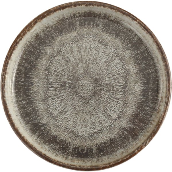 6x Porland Piatto piano Iris con bordo alto; 30x2.15 cm (ØxH); grigio/marrone; rotonda; 6 pz. / Pacco