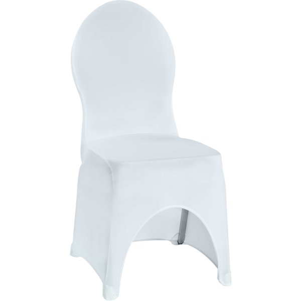 PULSIVA Coprisedia elasticizzato Bankett con spacco; 40x44x95 cm (LxLxH); bianco