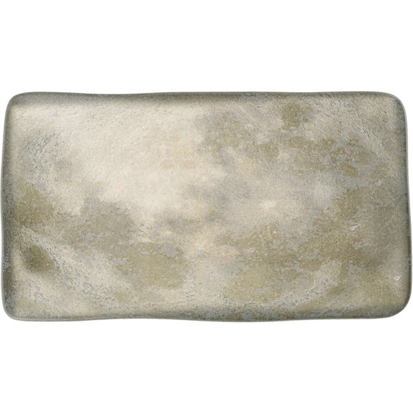 2x Porland Piatto da portata Selene; 28.2x15.1x2.4 cm (LxLxH); grigio/bianco; rettangolare; 2 pz. / Pacco