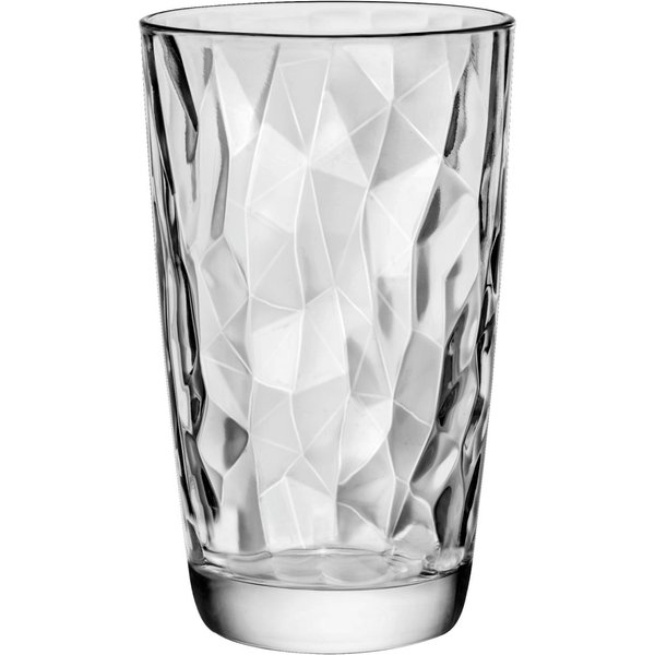 6x Bormioli Rocco Tumbler alto Diamond; 470 ml, 8.5x14.3 cm (ØxH); trasparente; 6 pz. / Pacco