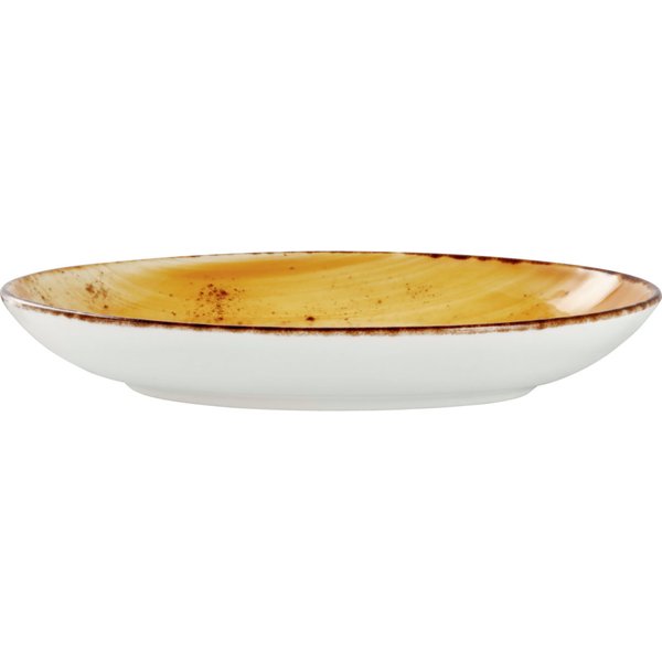 6x VEGA Assiette Nebro creuse, ovale; 80 cl, 27x20.5x4.2 cm (LxlxH); jaune; ovale; 6 pièce(s) / Lot