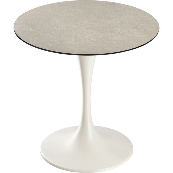Table Tromba VEGA; 80x71 cm (ØxH); Plateau sable, Structure beige; rond(e)