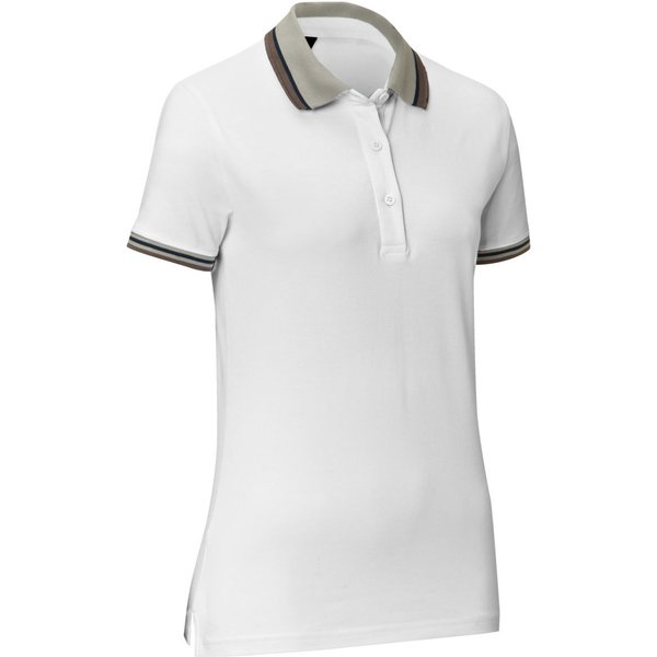 JOBELINE Polo femme Caty Line; Taille XS; blanc