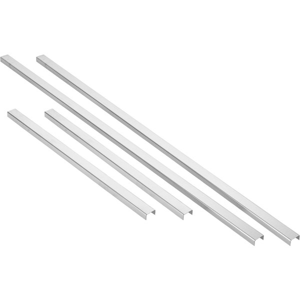 VEGA Protezione poggiapiedi 4 pezzi; argento; rettangolare