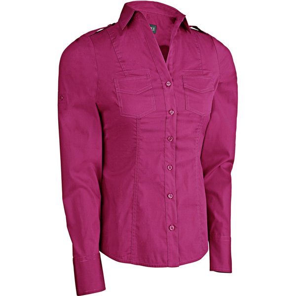 JOBELINE Chemisier femme Kate manches longues; Taille 40; framboise