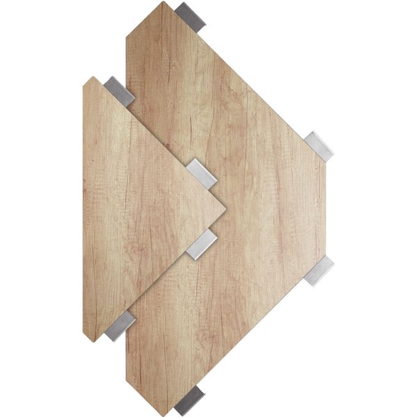 Bar mobile d'extérieur Baruba élément d'angle intérieur VEGA; 78x56x115 cm (LxlxH); chêne/naturel/anthracite
