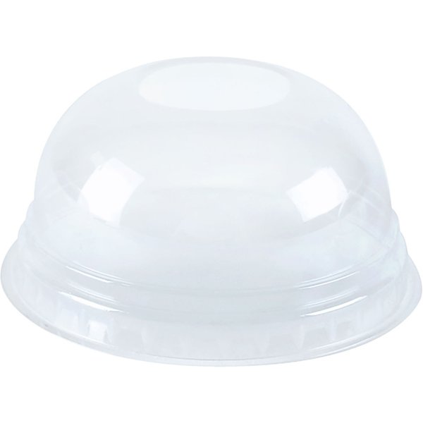 Couvercle pour gobelet boissons froides en PLA sans trou pour paille NATUREStar; 8.5x4.2 cm (ØxH); transparent; 50 pièce(s) / Lot
