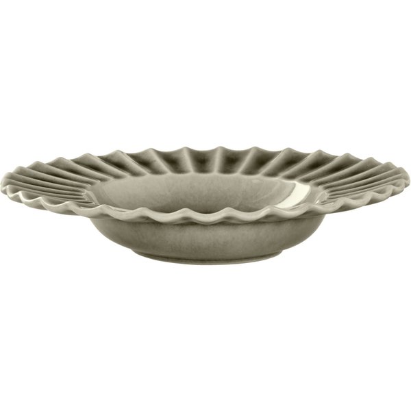 4x VEGA Assiette Flora creuse, avec aile; 30 cl, 24.3x4.6 cm (ØxH); gris; rond(e); 4 pièce(s) / Lot
