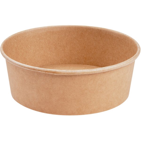 Insalatiera Carta 1300 ml PAP FSC® Mix/PE per to-go e da asporto WIMEX; 1500 ml, 18.5x6.7 cm (ØxH); marrone; 50 pz. / Pacco