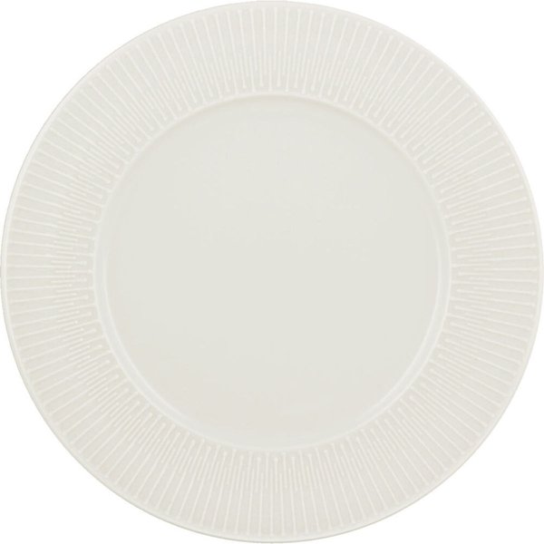 12x Schönwald Assiette plate Vibes ailes avec relief; 21.5x1.9 cm (ØxH); blanc; rond(e); 12 pièce(s) / Lot