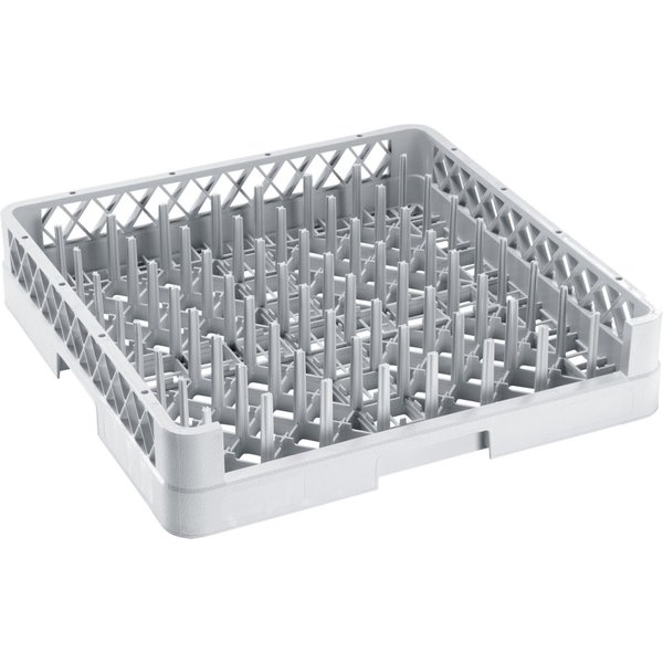 PULSIVA Cestello lavastoviglie per piatti aperto di lato; 50x50x10 cm (LxPxH); grigio
