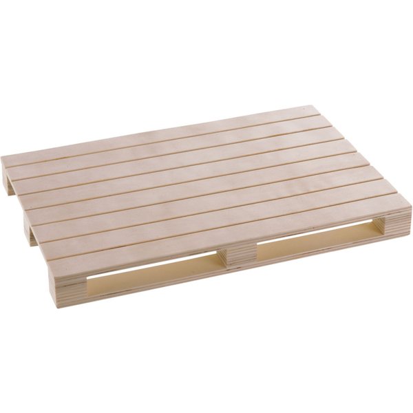 3x PULSIVA Mini palette Doria; 29.5x20x3 cm (LxlxH); naturel; 3 pièce(s) / Lot