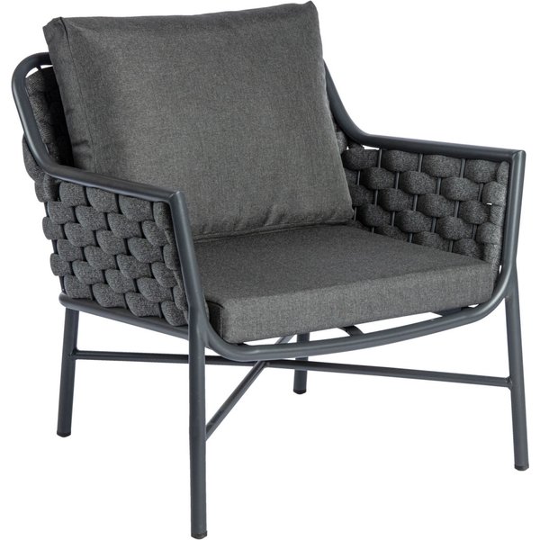 VEGA Fauteuil lounge d'extérieur Arto; 71x75x78 cm (lxPxH); anthracite