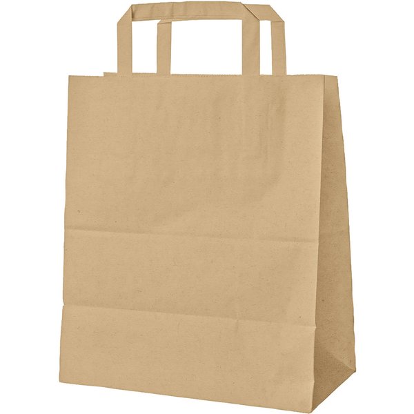 Sacchetti in carta Paper WIMEX; 6160 ml, 20x10x28 cm (LxLxH); marrone; 250 pz. / Pacco