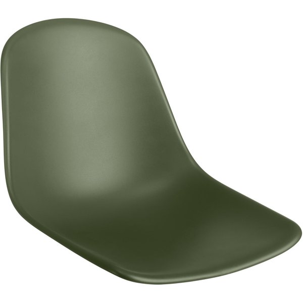 2x VEGA Seduta Emeo senza braccioli; 45x50x42 cm (LxPxH); verde oliva; 2 pz. / Pacco
