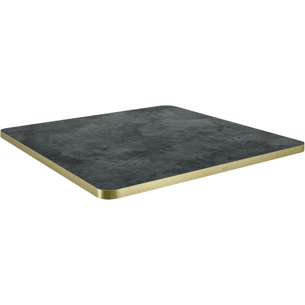 VEGA Plateau de table d'intérieur Marvani carré; 80x80x2.5 cm (LxlxH); doré/noir; carré(e)