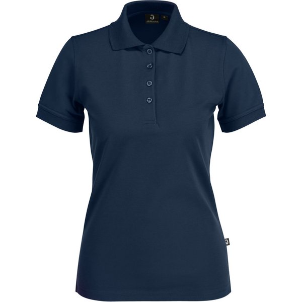 JOBELINE Polo femme Flora manches courtes; Taille M; bleu marine
