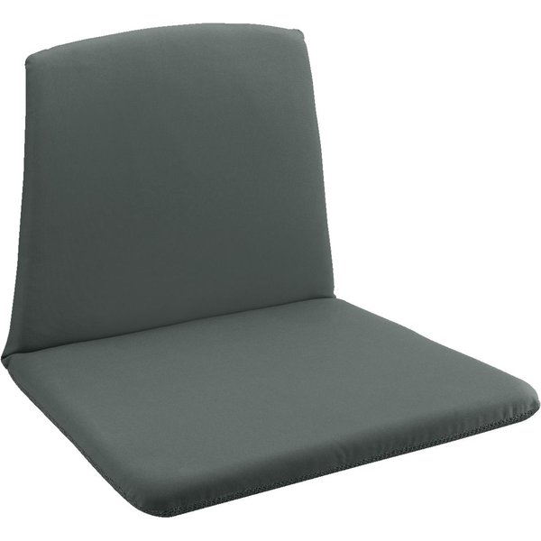 4x VEGA Cuscino per sedia Nevio; 40x70x3 cm (LxLxH); antracite; 4 pz. / Pacco
