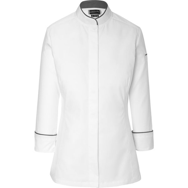 JOBELINE Giacca da cuoca Professional; Taglia 62; bianco/grigio