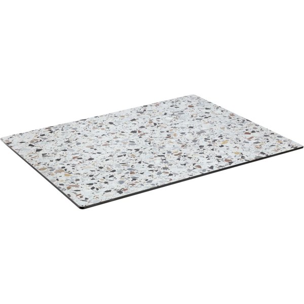 Plateau de table d'extérieur, HPL Lift rectangulaire VEGA; 120x68 cm (Lxl); terrazzo; rectangulaire