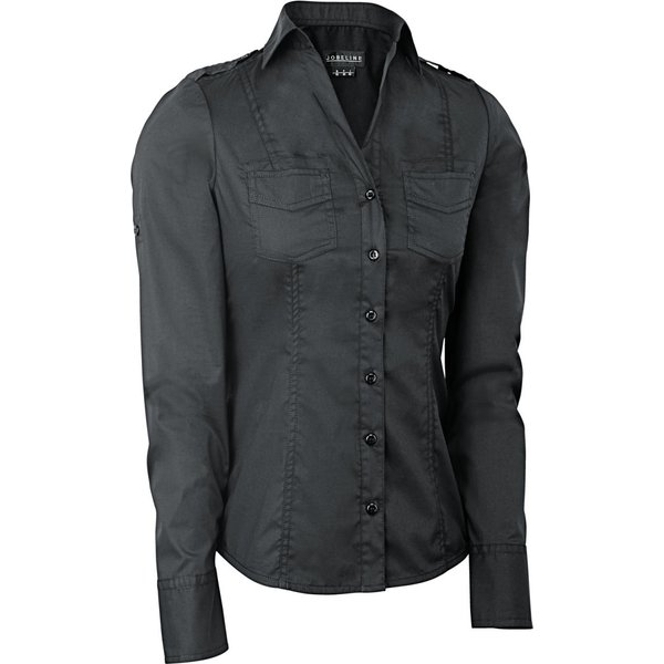 JOBELINE Chemisier femme Kate manches longues; Taille 36; noir