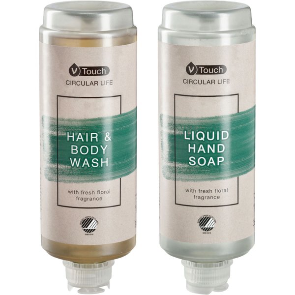 Coffret échantillons cosmétiques, recharge Circular Life 2 pièces V-Touch; multicolore