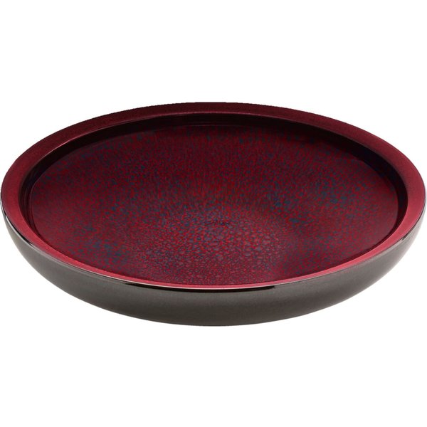 2x Playground Piatto fondo rotondo coup GLOW Glow coup; 1300 ml, 25x6.1 cm (ØxH); rosso/nero; rotonda; 2 pz. / Pacco